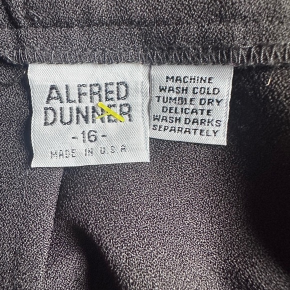 Alfred Gray Knee-Length Pencil Skirt with Slit Size 16 - Picture 3 of 6